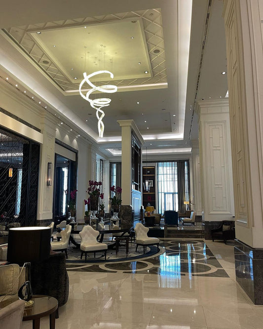 Rylight luxe spiraalvormige kristallen kroonluchter