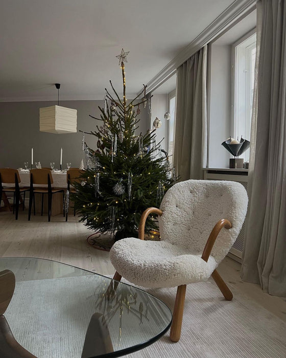 Gezellige fleece lounge-accentstoel