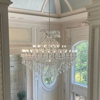 Rylight 49-Light Classic Candle Crystal Chandelier