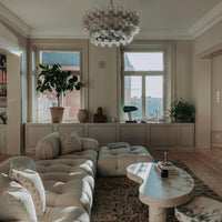 ثريا زجاجية منقوشة بشكل معقد من Rylight بطبقة 1/2