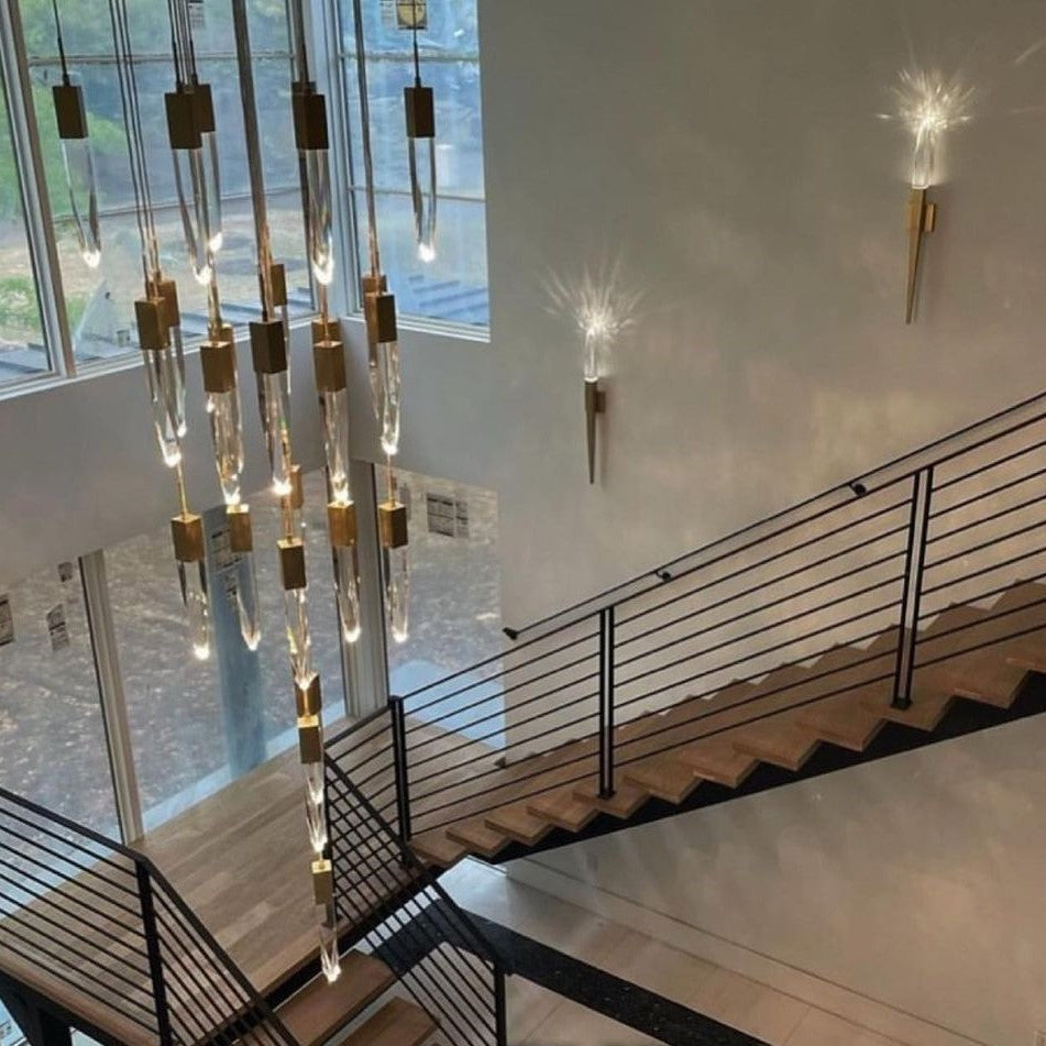 مصباح السقف المستدير/المستطيل الحديث والفاخر من Rylight باللون الأسود