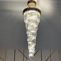 Rylight Spiral Crystal Chandelier
