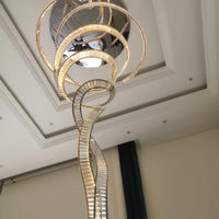 Rylight luxe spiraalvormige kristallen kroonluchter