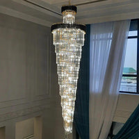 Rylight Spiral Crystal Chandelier