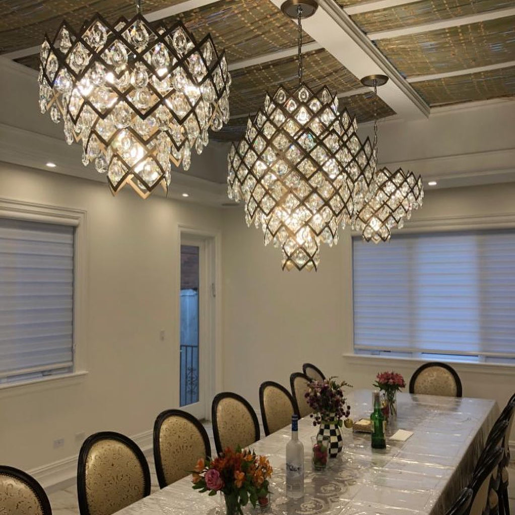 Rylight 6-Tier Art Design Pinecone Crystal Chandelier — rylight