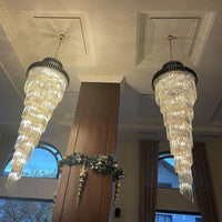 Rylight Spiral Crystal Chandelier