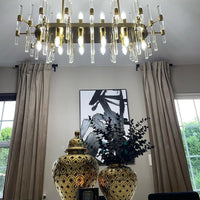 ثريا مستديرة/بيضاوية من الكريستال من رايلايت