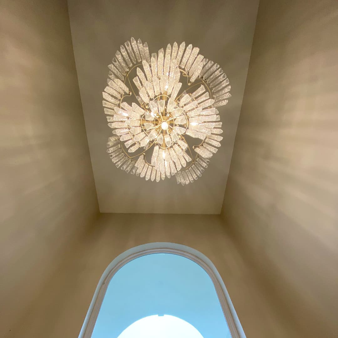 ثريا شلال كريستالية لولبية من رايلايت