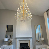 ثريا شموع Rylight 3/4/5-Tier باللون الذهبي/الأسود