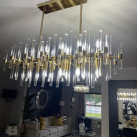 ثريا مستديرة/بيضاوية من الكريستال من رايلايت