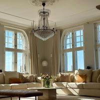 Rylight Empire 5/6/8/14-armige kaars-kristallen kroonluchter in anti-messing