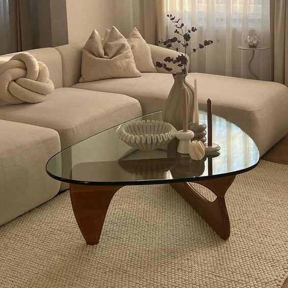 Rylight Triangular Glass Coffee Table