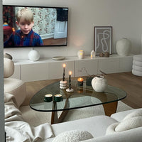 Rylight Triangular Glass Coffee Table