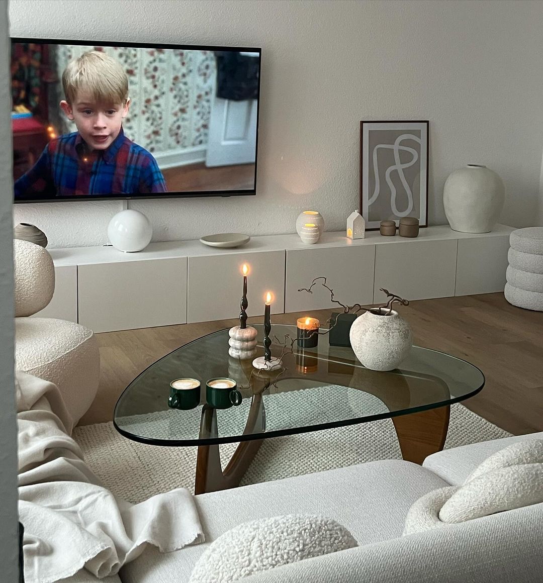 Rylight Triangular Glass Coffee Table