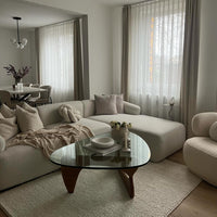 Rylight Triangular Glass Coffee Table