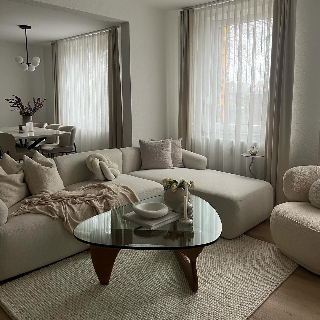 Rylight Triangular Glass Coffee Table