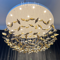 Rylight 84/102/170/192 Leaves Art Design Chandelier