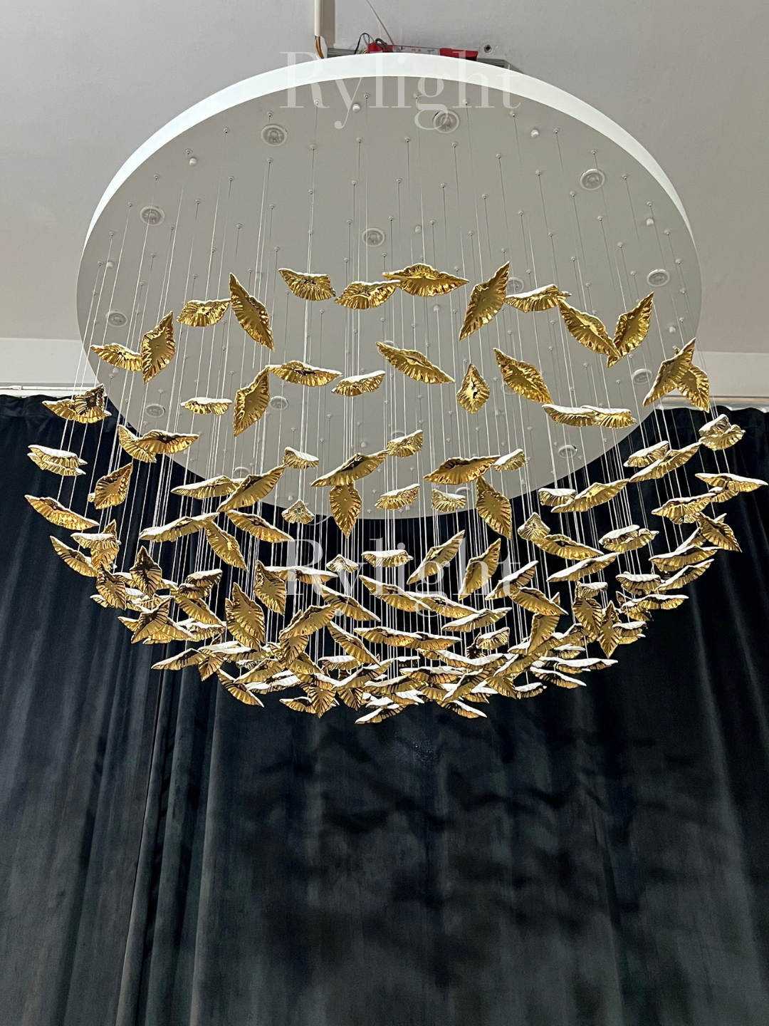 Rylight 84/102/170/192 Leaves Art Design Chandelier
