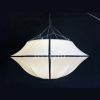 Rylight Franse stijl crèmewitte zijden paraplu kroonluchter 