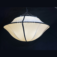 Rylight Franse stijl crèmewitte zijden paraplu kroonluchter 