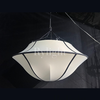 Rylight Franse stijl crèmewitte zijden paraplu kroonluchter 