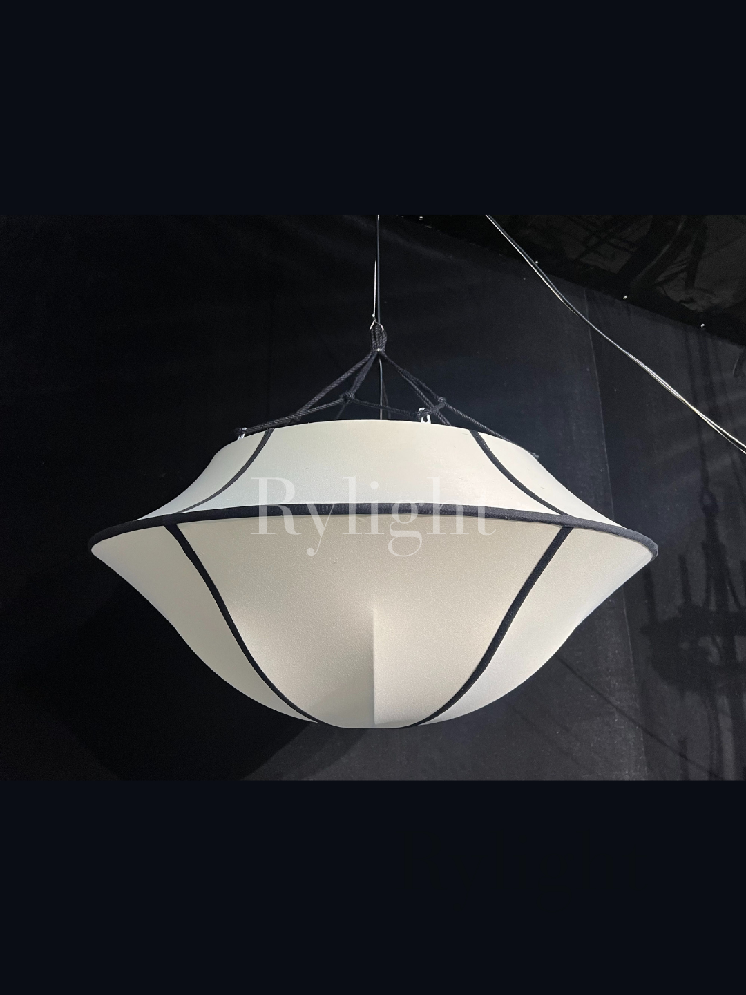 Rylight Franse stijl crèmewitte zijden paraplu kroonluchter 