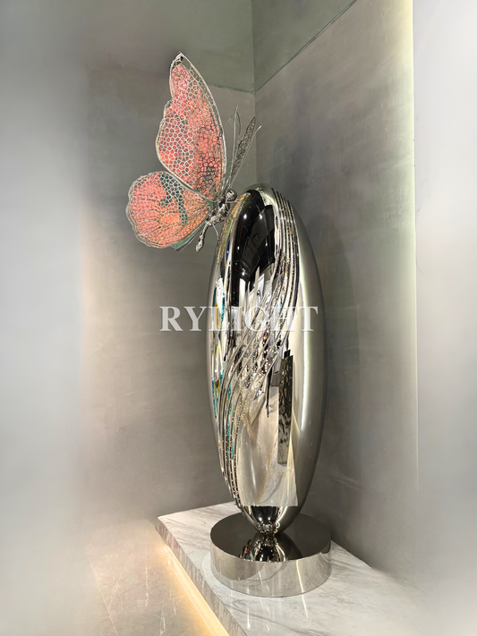 Chromatic Butterfly Stainless Steel Sculpture