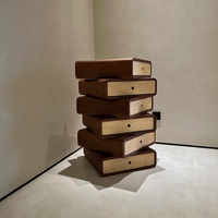 Rylight Modern Rotating Stacked Drawer Cabinet