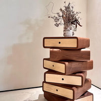 Rylight Modern Rotating Stacked Drawer Cabinet