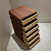 Rylight Modern Rotating Stacked Drawer Cabinet
