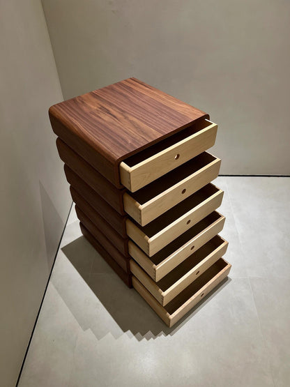 Rylight Modern Rotating Stacked Drawer Cabinet