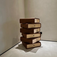 Rylight Modern Rotating Stacked Drawer Cabinet