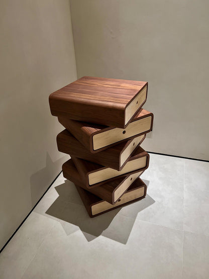 Rylight Modern Rotating Stacked Drawer Cabinet