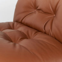 Vintage Leather/Cotton Soriana Armchairs Sofa For Living Room/Study
