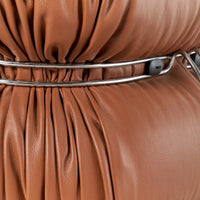 Vintage Leather/Cotton Soriana Armchairs Sofa For Living Room/Study