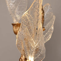 Rylight Flush Mount/Round/Linear Bionic Resin Leaves Chandelier