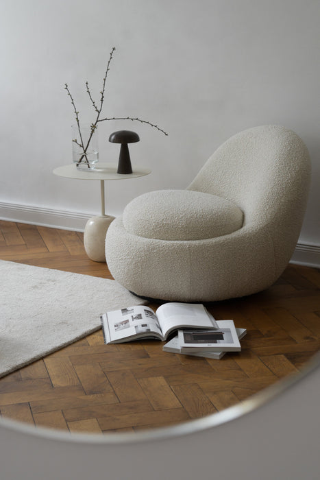 Curved Plush Couch Accent Sofa