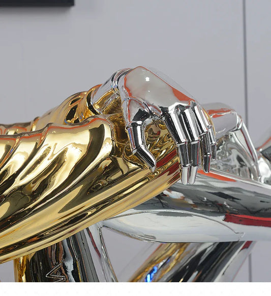 Rylight Gold Coat Goddess vloerlamp