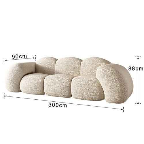 Rylight Modern 2/3-Seater Cloud Shaped Sofa