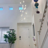 رايلايت 1/3/7/14/22-ثريا كريستالية على شكل قطرة مطر ألماسية خفيفة