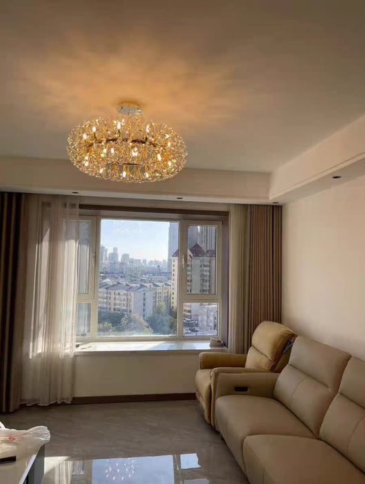 Rylight 12/20/28-ثريا كريستال الهندباء الفاخرة الخفيفة