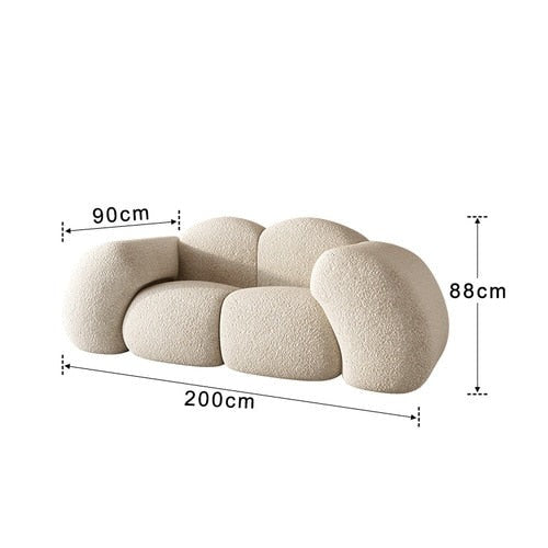 Rylight Modern 2/3-Seater Cloud Shaped Sofa