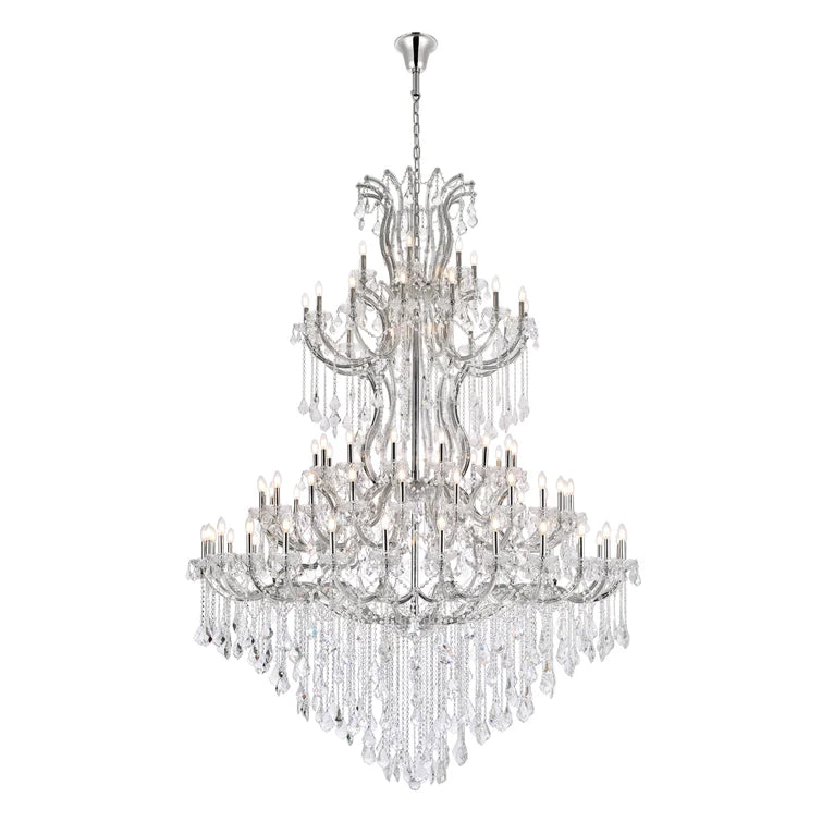 ثريا شموع كريستالية من Rylight مكونة من 5 طبقات و85 مصباحًا