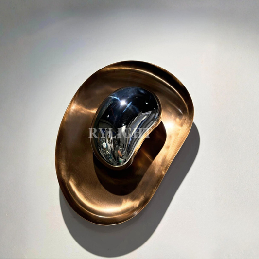 Stone-shaped Mirror Wall Decoration