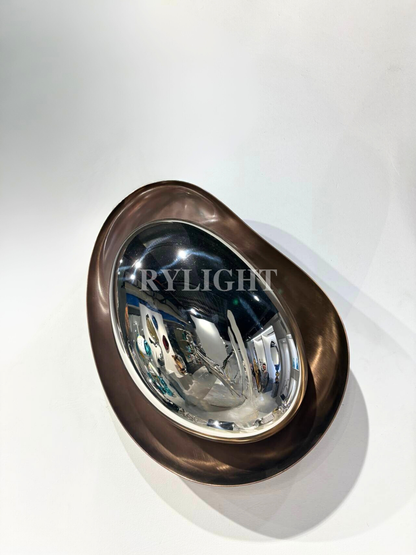 Stone-shaped Mirror Wall Decoration