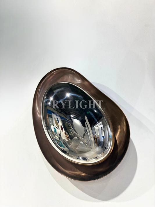 Stone-shaped Mirror Wall Decoration