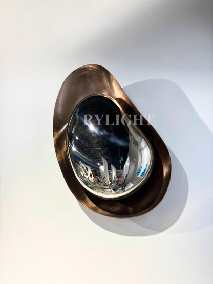 Stone-shaped Mirror Wall Decoration