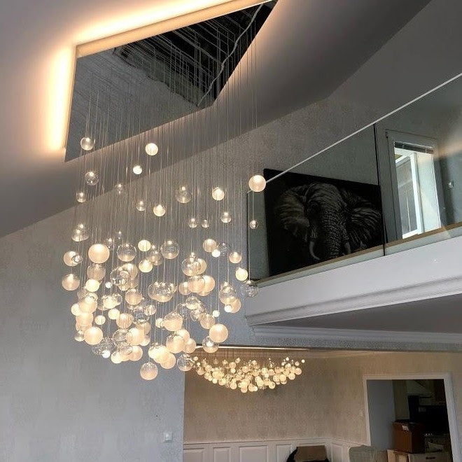 Rylight Modern Style Ball-shape Raindrop Chandelier