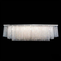 Rylight 3/4-Tier Extra Large Modern Style Crystal Flush Mount Chandelier