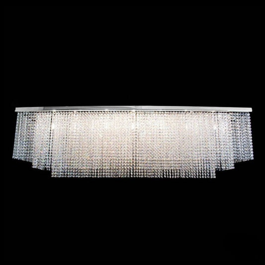 Rylight 3/4-laags extra grote moderne stijl kristallen inbouwkroonluchter